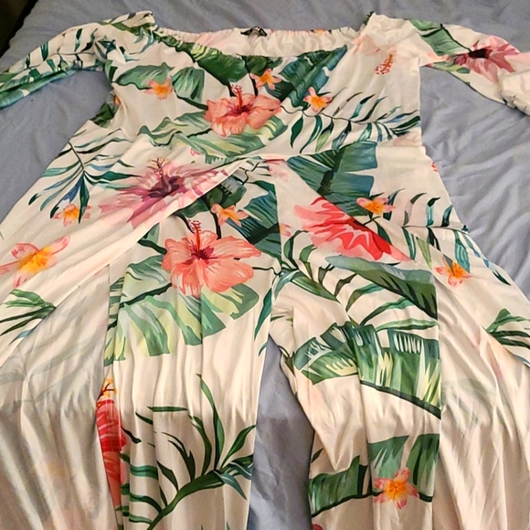 Plus Size Women's Split Jumpsuit - Picture 1 of 2